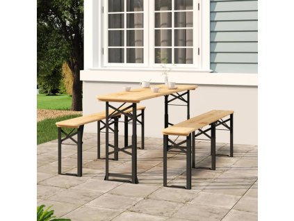 Skládací barový stůl 170 x 50 x 75/105 cm masivní jedlové dřevo 363114