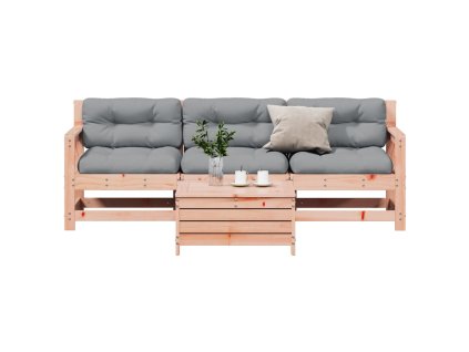 4dílná zahradní sedací souprava s poduškami masivní douglaska 3250798