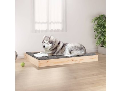 Pelíšek pro psy 101,5 x 74 x 9 cm masivní borovice 820866
