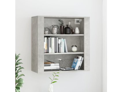 Nástěnná skříňka betonově šedá 80 x 33 x 80 cm kompozitní dřevo 816596