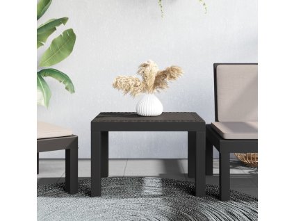 Zahradní stolek antracitový 59 x 47 x 40 cm PP 364727