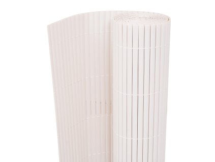 Oboustranný zahradní plot, bílý, 90x300 cm 43622