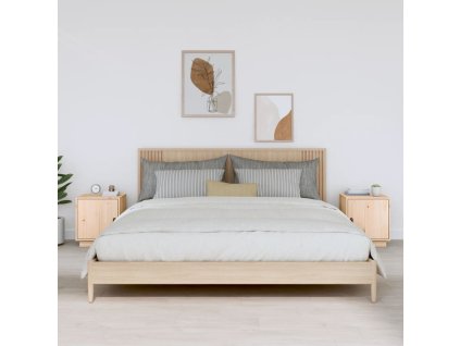 Noční stolky 2 ks 40 x 34 x 45 cm masivní borové dřevo 818276