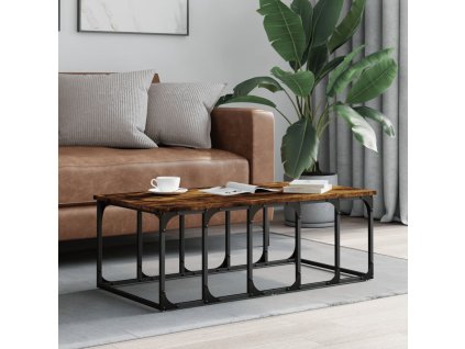Konferenční stolek kouřový dub 100x50x35,5 cm kompozitní dřevo 833380