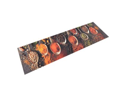 Kuchyňský koberec omyvatelný Lžíce a koření 45 x 150 cm samet 136543