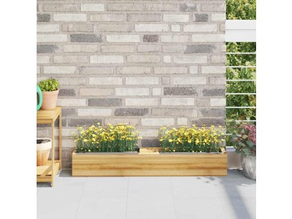 Květinové truhlíky na europalety 12 ks šedé 36x13,5x9,5 cm PP 318302