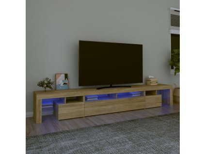 TV skříňka s LED osvětlením dub sonoma 260x36,5x40 cm 3152780