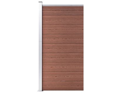 Plotový dílec WPC 95 x 186 cm hnědý 148977