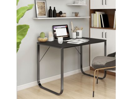 Počítačový stůl černý 110 x 60 x 73 cm dřevotříska 30200
