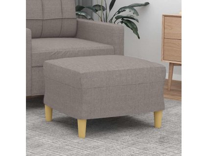 Podnožka taupe 60 x 50 x 41 cm textil 349270