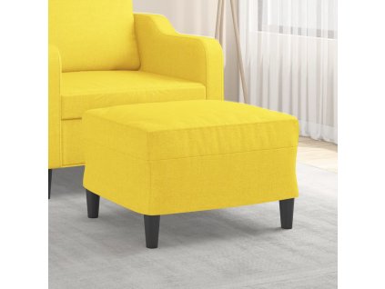 Podnožka světle žlutá 60 x 50 x 41 cm textil 349284