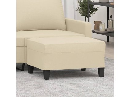 Podnožka krémová 70 x 55 x 41 cm textil 349349