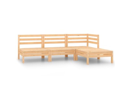 4dílná zahradní sedací souprava masivní borovice 806617