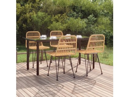 5dílný zahradní jídelní set polyratan 3157890