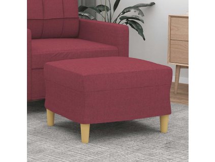 Podnožka vínová 60 x 50 x 41 cm textil 349269