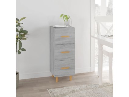 Příborník šedý sonoma 34,5 x 34 x 90 cm kompozitní dřevo 817409