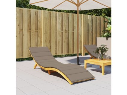 Poduška na lehátko taupe 200 x 70 x 3 cm oxfordská látka 314226