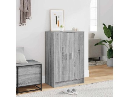 Botník šedý sonoma 60 x 35 x 92 cm kompozitní dřevo 816012