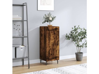 Příborník kouřový dub 34,5 x 34 x 90 cm kompozitní dřevo 830465