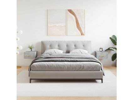 Nástěnné noční stolky 2 ks betonově šedé 35 x 35 x 20 cm 829797