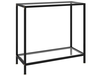 Konzolový stolek transparentní 80 x 35 x 75 cm tvrzené sklo 322831