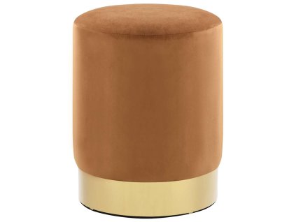 Stolička hnědá a zlatá samet 28 x 36 cm 249838