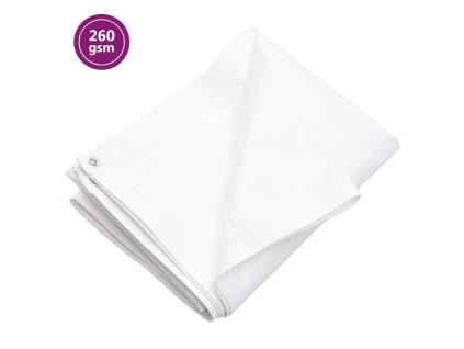 Plachta 260 g/m² 4 x 6 m bílá HDPE 151600