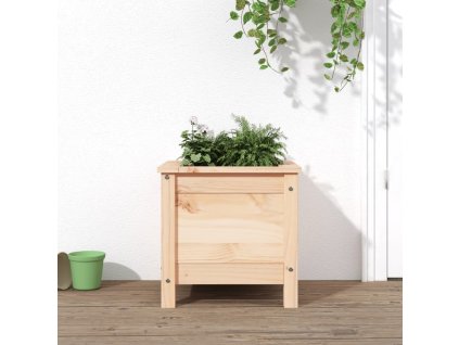 Zahradní truhlík 40 x 40 x 39 cm masivní borové dřevo 825247
