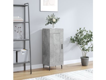 Příborník betonově šedý 34,5 x 34 x 90 cm kompozitní dřevo 830464