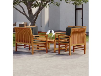 5dílná zahradní sedací souprava s poduškami masivní akácie 3058100