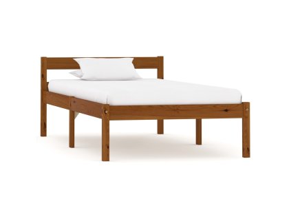Rám postele medově hnědý masivní borovice 90 x 200 cm 283208