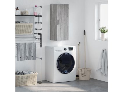 Nástěnná skříňka šedá sonoma 34,5 x 34 x 90 cm 828874