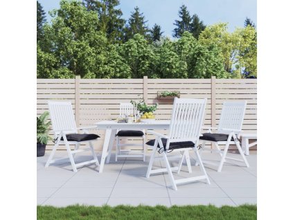 Podušky na židli 4 ks antracitové 40 x 40 x 7 cm látka oxford 361451