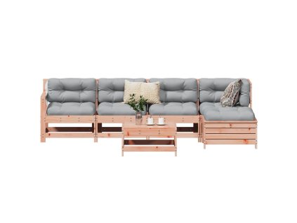 6dílná zahradní sedací souprava masivní dřevo douglasky 3250962