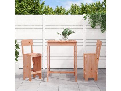 3dílný zahradní barový set masivní dřevo douglasky 3157798