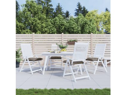 Podušky na židli 4 ks taupe 40 x 40 x 7 cm látka oxford 314885