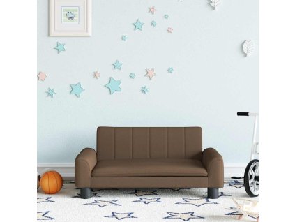 Dětská pohovka hnědá 70 x 45 x 30 cm textil 3196271