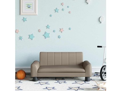 Dětská pohovka cappuccino 70 x 45 x 30 cm umělá kůže 3196278