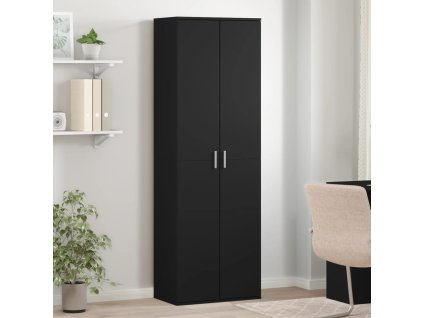 Skříň highboard černá 60 x 35 x 180 cm kompozitní dřevo 3276666