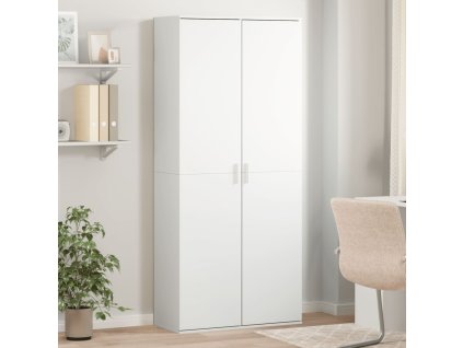 Skříň highboard bílá 80 x 35 x 180 cm kompozitní dřevo 3276651