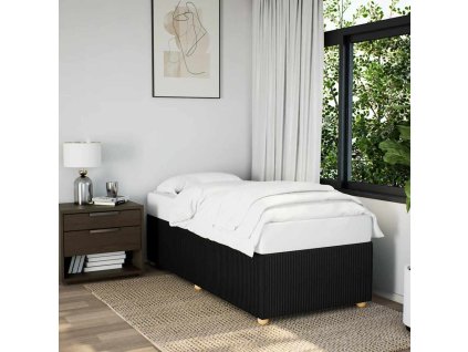 Rám postele bez matrací černá 90x190 cm textil 3284902