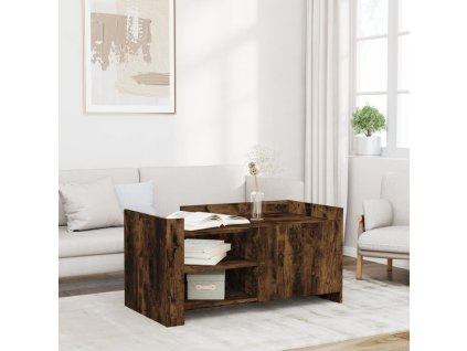 Konferenční stolek kouřový dub 100x50x50 cm kompozitní dřevo 848364