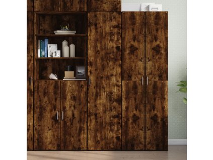 Skříň highboard kouřový dub 45 x 42,5 x 185 cm kompozitní dřevo 3281410