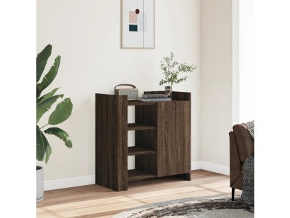 Příborník hnědý dub 73,5 x 35 x 75 cm kompozitní dřevo 848408