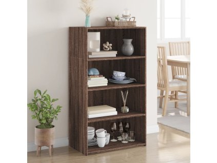 Skříň highboard hnědý dub 70 x 41 x 124 cm kompozitní dřevo 846410