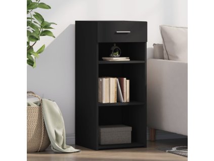 Příborník černý 40 x 42,5 x 93 cm kompozitní dřevo 846314