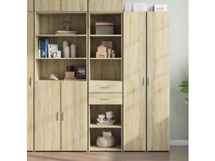 Skříň highboard dub sonoma 45 x 42,5 x 185 cm kompozitní dřevo 3281450
