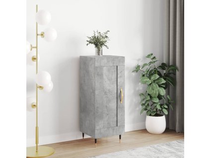 Příborník betonově šedý 34,5 x 34 x 90 cm kompozitní dřevo 830424