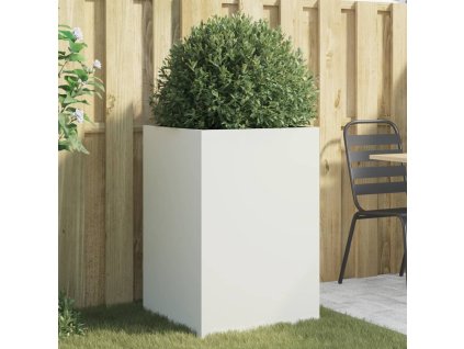 Truhlík bílý 52 x 48 x 75 cm ocel 841584