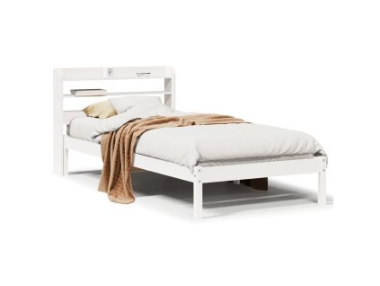 Postel bez matrace bílá 75 x 190 cm masivní borovice 3306526